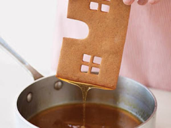 Casa de Galletas de Jengibre Estilo Sueco - Preparación paso 1