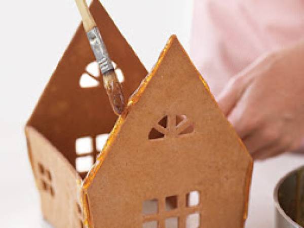 Casa de Galletas de Jengibre Estilo Sueco - Preparación paso 3