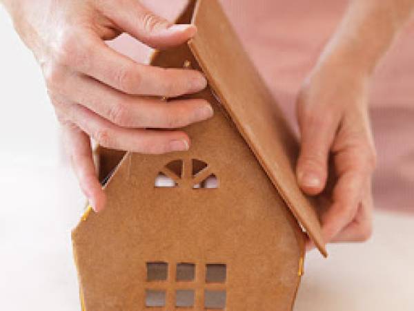 Casa de Galletas de Jengibre Estilo Sueco - Preparación paso 4