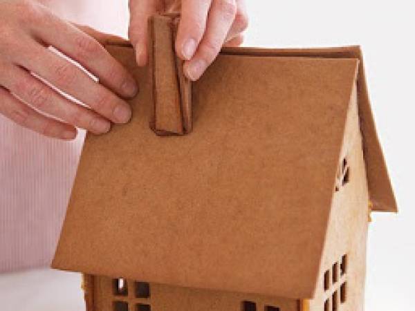 Casa de Galletas de Jengibre Estilo Sueco - Preparación paso 6