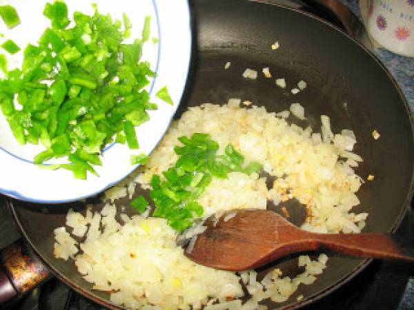 Pastel de arroz con berenjena - Preparación paso 5