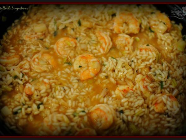 Risotto de langostinos - Preparación paso 2