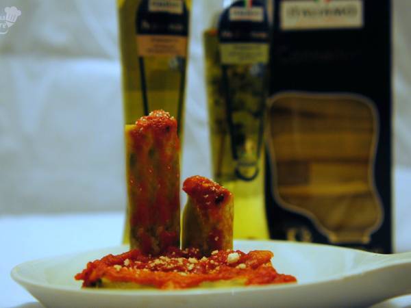 Canelones rellenos de calabaza, espinaca y queso mascarpone - Preparación paso 1