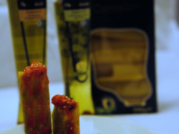 Canelones rellenos de calabaza, espinaca y queso mascarpone - Preparación paso 3