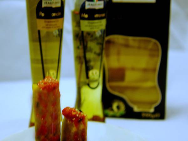 Canelones rellenos de calabaza, espinaca y queso mascarpone - Preparación paso 4