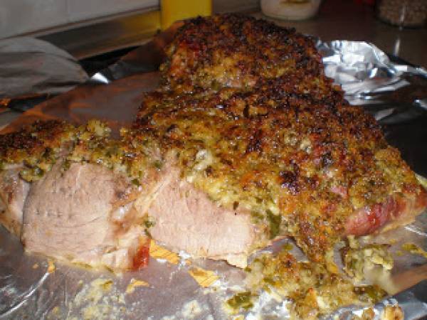 Pierna de cordero con costra de hierbas - Preparación paso 6