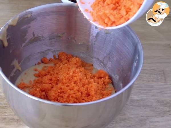 Tarta de zanahoria y nueces, Carrot cake - Preparación paso 3