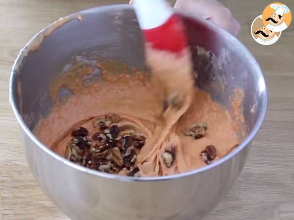 Tarta de zanahoria y nueces, Carrot cake - Preparación paso 4