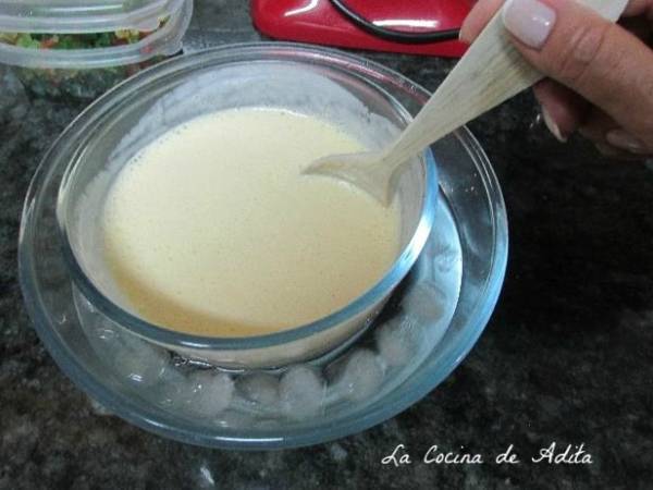 Helado tuti fruti casero - Preparación paso 3