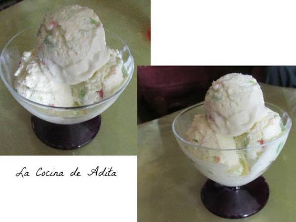 Helado tuti fruti casero - Preparación paso 7