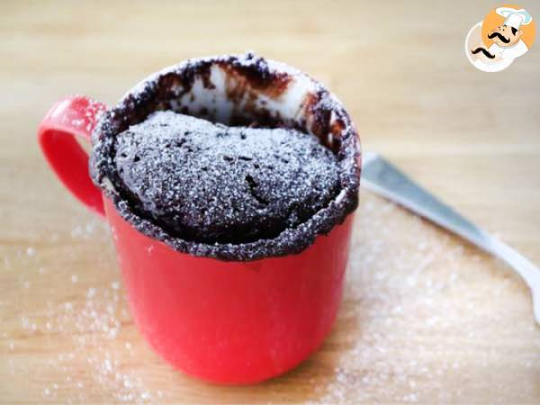 Mug cake de nutella, bizcocho en taza - Preparación paso 5
