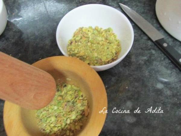 Helado muy cremoso de pistachos - Preparación paso 4