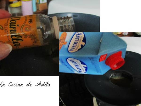 Helado de nueces caramelizadas - Preparación paso 1