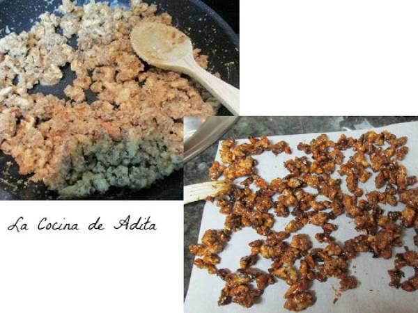 Helado de nueces caramelizadas - Preparación paso 3