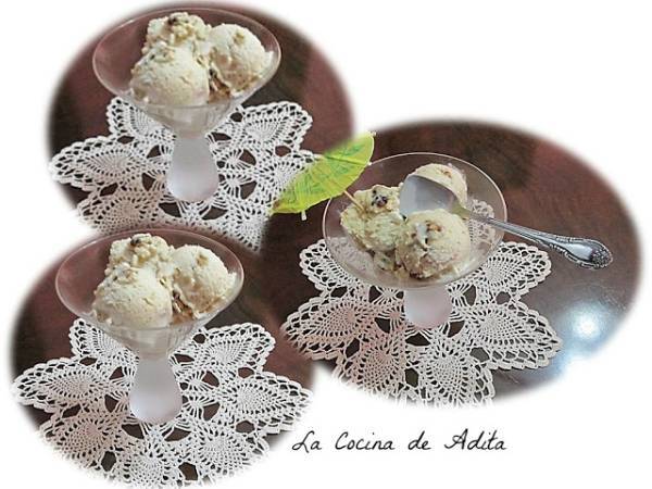 Helado de nueces caramelizadas - Preparación paso 9