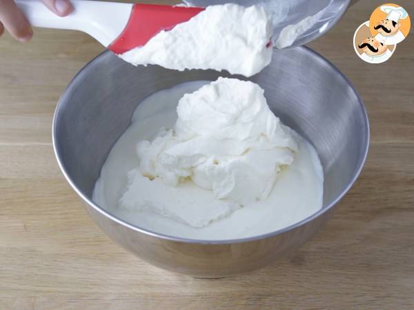 Helado de yogur y frambuesa - Preparación paso 3