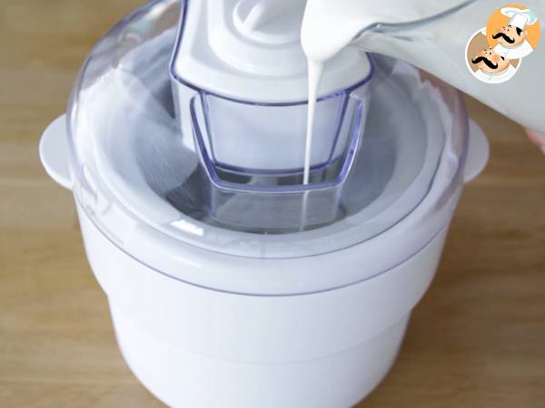 Helado de yogur y frambuesa - Preparación paso 7