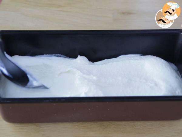 Helado de yogur y frambuesa - Preparación paso 9