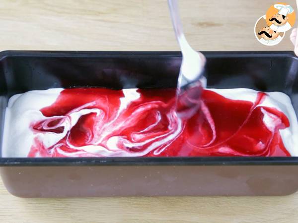 Helado de yogur y frambuesa - Preparación paso 10