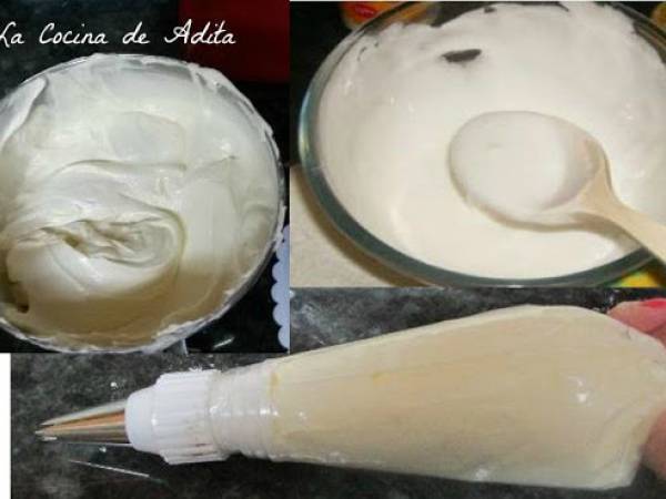 Conos rellenos de bizcochos, con frutas escarchadas, pasas, y glaseados - Preparación paso 6