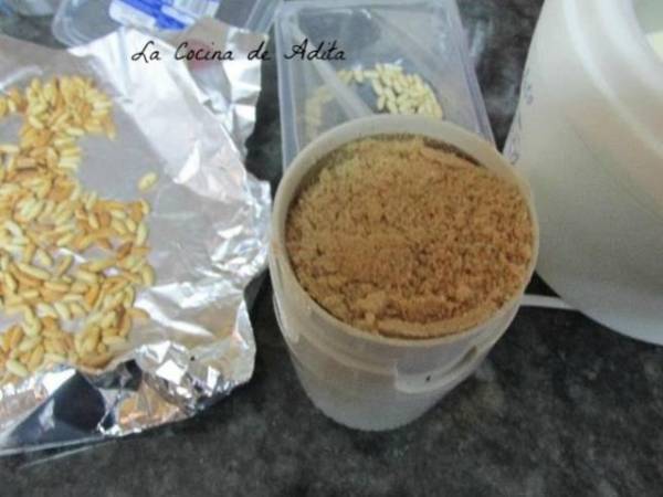 Helado de piñones - Preparación paso 5