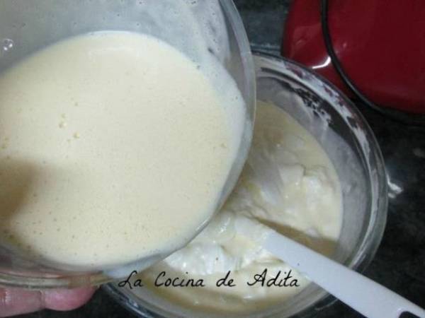 Helado de piñones - Preparación paso 6