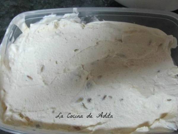 Helado de piñones - Preparación paso 8