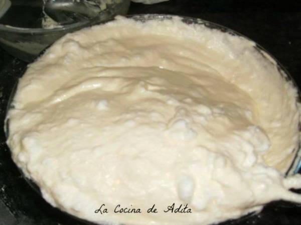 Dos bizcochos en uno, de fécula de patatas - Preparación paso 6