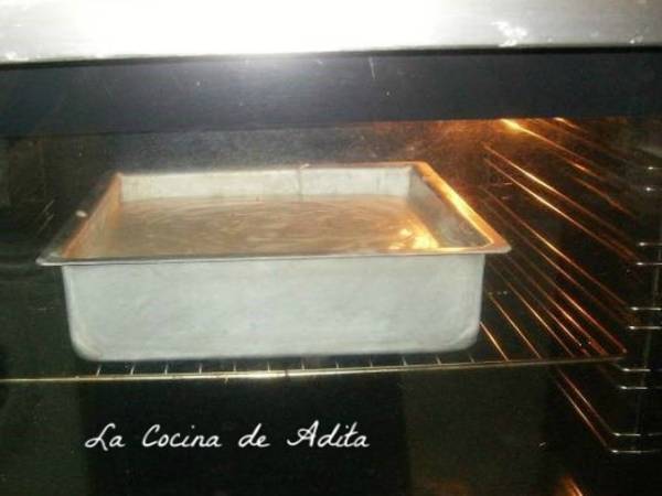 Dos bizcochos en uno, de fécula de patatas - Preparación paso 7
