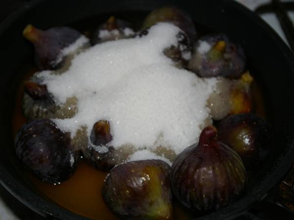Higos caramelizados - Preparación paso 1
