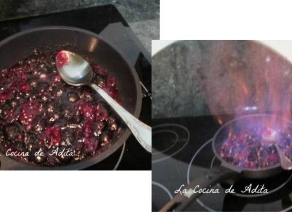 Bizcochos en conos, rellenos de frutas fresca - Preparación paso 2