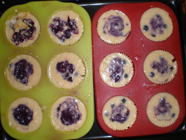 Los mejores muffins de arándanos - Preparación paso 4