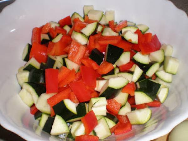 Ciambotta, guiso italiano de verduras - Preparación paso 4