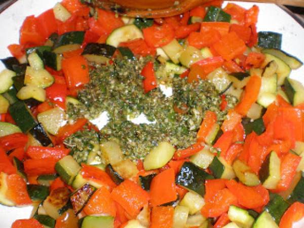 Ciambotta, guiso italiano de verduras - Preparación paso 6