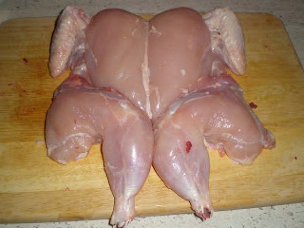 Pollo asado con limón y romero - Preparación paso 1