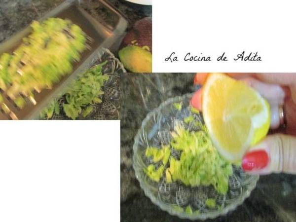 Ensalada de gambones y gulas - Preparación paso 3