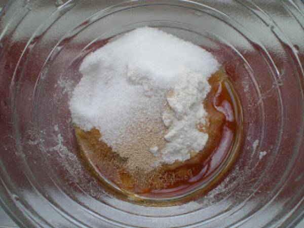 Panecillos tigre con cobertura crocante - Preparación paso 1