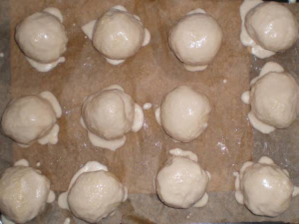 Panecillos tigre con cobertura crocante - Preparación paso 5