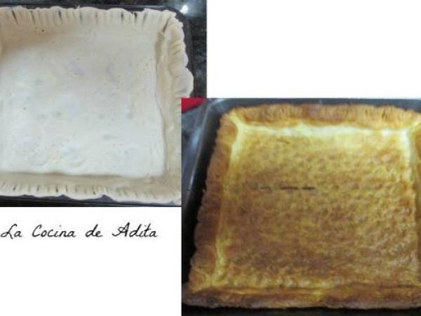 Tarta con uvas fresas y arándanos - Preparación paso 1