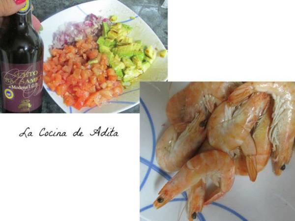 Ensalada flor con lechuga de roble - Preparación paso 4