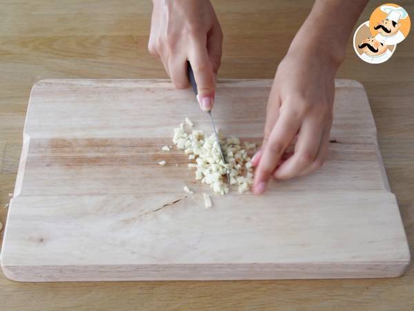 Corona de salmón y mostaza - Preparación paso 1