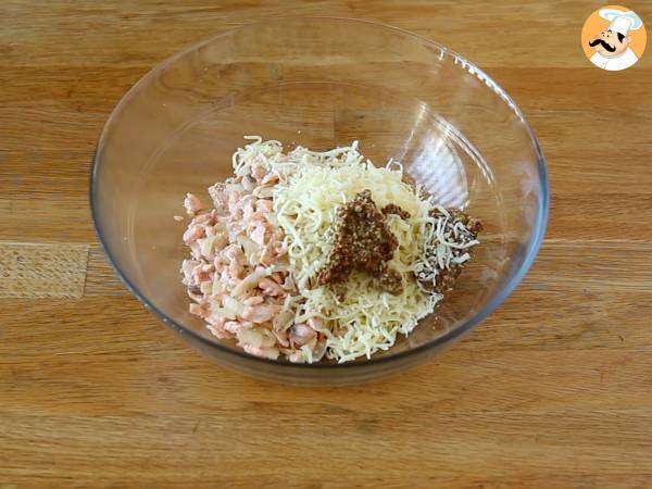 Corona de salmón y mostaza - Preparación paso 6