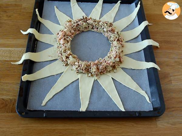 Corona de salmón y mostaza - Preparación paso 9