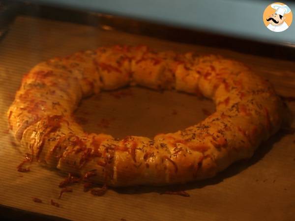 Corona de salmón y mostaza - Preparación paso 11