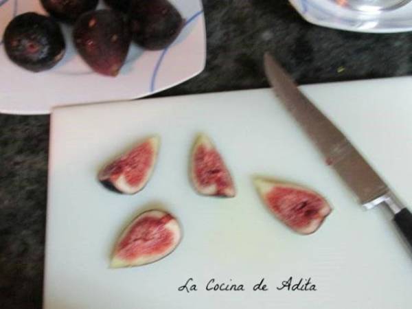 Ensalada con piña y higos - Preparación paso 3