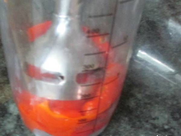 Mermelada de pimientos del piquillo - Preparación paso 2