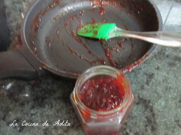 Mermelada de pimientos del piquillo - Preparación paso 4