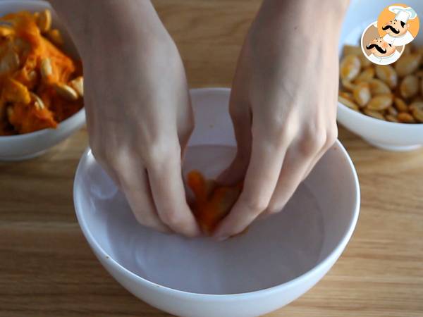 Pipas de calabaza tostadas - Preparación paso 2