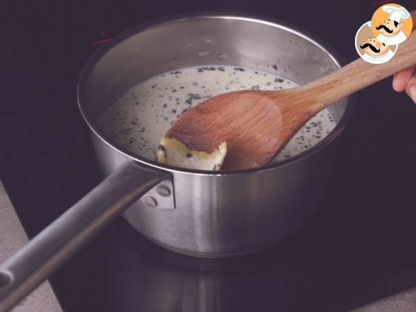 Natillas Frankenstein para Halloween, Frankenstein Pudding - Preparación paso 3