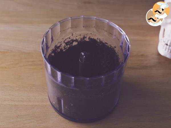 Natillas Frankenstein para Halloween, Frankenstein Pudding - Preparación paso 8